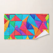 Blocs de couleurs géométriques vibreux (Serviette à main)