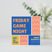 Blocs de couleurs Jeu Nuit Invitation (Debout devant)