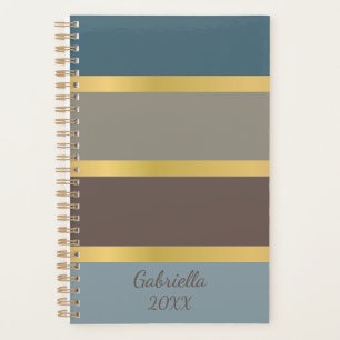 Blocs de couleurs modernes en bleu et Brown avec n