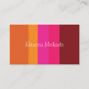 Blocs de couleurs vives et gaies Cartes de visite