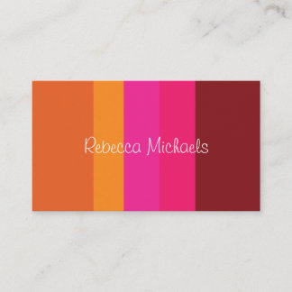 Blocs de couleurs vives et gaies Cartes de visite