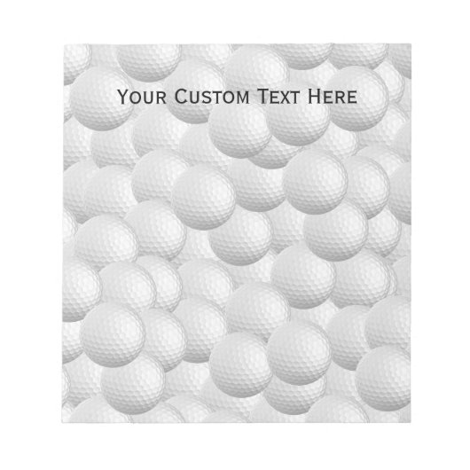 Blocs de golf bloc-notes personnalisé (Devant)