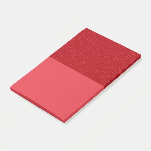 Blocs de Post-It en Glitter Rouge Tomate Personnal (Incliné)