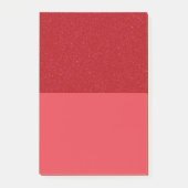 Blocs de Post-It en Glitter Rouge Tomate Personnal (Devant)
