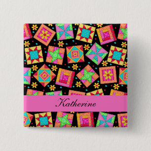 Blocs de surface en rotin noir Nom Badge