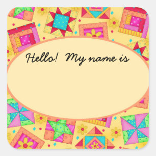 Blocs de surface jaune Nom Balise ou Étiquette