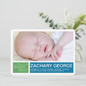 Blocs Faire-part garçon (Debout devant)