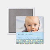 Blocs funky Baby Photo Magnet (Recto/Verso)