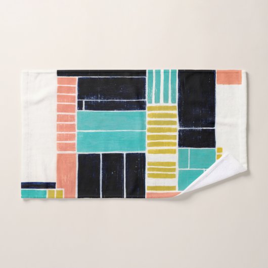 Blocs géométriques (Serviette à main)