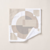 Blocs Géométriques Doux – Ensemble de Serviettes A (Gant de toilette)