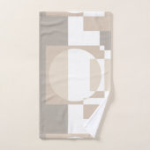 Blocs géométriques doux – Simples et élégants (Serviette à main)