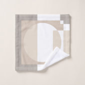 Blocs géométriques doux – Simples et élégants (Gant de toilette)