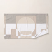 Blocs géométriques doux – Simples et élégants (Serviette à main)