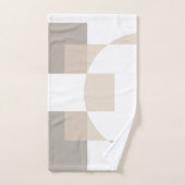 Blocs géométriques doux – Simples et élégants (Serviette à main)