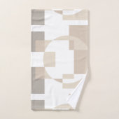 Blocs géométriques doux – Simples et élégants (Serviette à main)