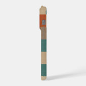 Blocs Géométriques Modernes Sarcelle & Beige (Côté gauche)