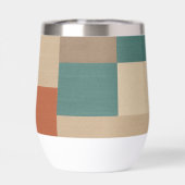 Blocs Géométriques Modernes Sarcelle & Beige (Arrière)