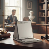 Blocs-notes à l'aspect de cuir de luxe pour avocat