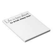 Blocs-notes citation bière drôle idées cadeaux uni (Incliné)