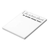 Blocs-notes citation bière drôle idées cadeaux uni (Tourné)