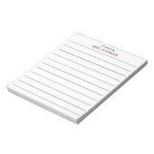 blocs-notes de professeur papier ligné simple "un (Tourné)