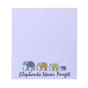 Blocs-notes Les éléphants n'oublient jamais