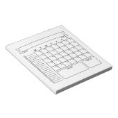 Blocs-notes mensuels de planificateur de Bullet Jo (Incliné)