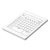 Blocs-notes mensuels de planificateur de Bullet Jo (Tourné)