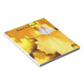 Blocs-notes Paix dans la Nature Feuilles Jaune Dor (Incliné)