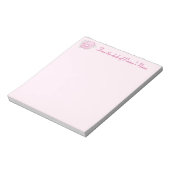 Blocs-notes personnalisés avec fleur de fuchsia De (Tourné)