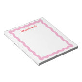 Blocs-notes personnalisés avec monogramme et bordu (Incliné)
