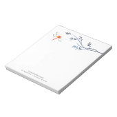 Blocs-notes Personnalisés Libellule Rouge Aquarell (Tourné)