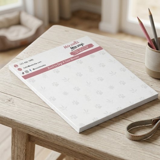 Blocs-notes pour petite entreprise de garde d'anim