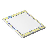 Blocs-notes quotidiens à motif floral jaune (Incliné)