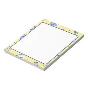 Blocs-notes quotidiens à motif floral jaune