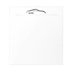 blocs-notes silhouette noire 350Z