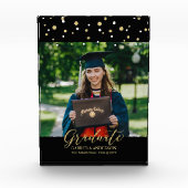 Blocs photo cadeaux Confetti Noir & Or (Devant)