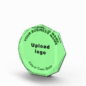 Blocs photo en forme d'ocagon vert commercial (Droite)