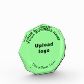 Blocs photo en forme d'ocagon vert commercial (Gauche)