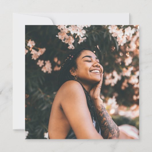 Blocs simples faire-part de graduation photo de mo (Dos)