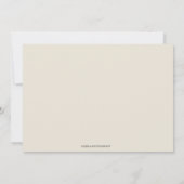 Blocs texte bébé Baby shower Invitation (Dos)