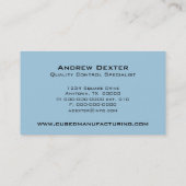 Blocs ultramodernes Carte de visite horizontal, bl (Dos)