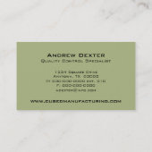 Blocs ultramodernes Carte de visite horizontal, Sa (Dos)