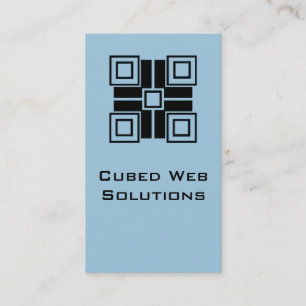 Blocs ultramodernes Carte de visite vertical, Bleu