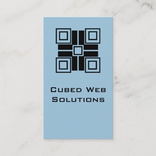 Blocs ultramodernes Carte de visite vertical, Bleu (Devant)
