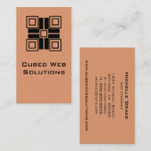 Blocs ultramodernes Carte de visite vertical, Cora (Devant / Derrière)