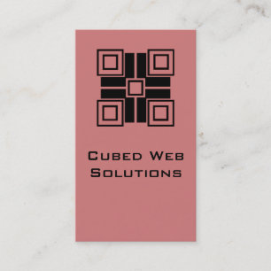 Blocs ultramodernes Carte de visite vertical, Mauv