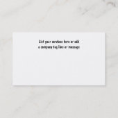 Blode moderne Visitekaartjes verwijderen van brokk (Achterkant)