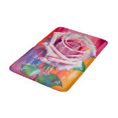 Blode roze roze roze roze in bloem gedicht Bohemia Badmat (Gekanteld)
