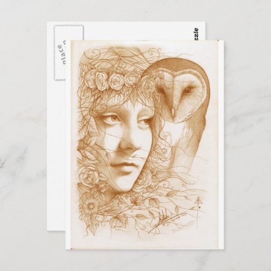 Blodeuwedd Briefkaart (Voorkant / Achterkant)